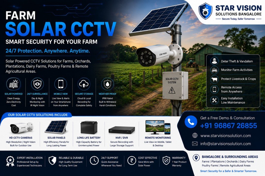 Solar CCTV Installation in Kanakapura Karnataka