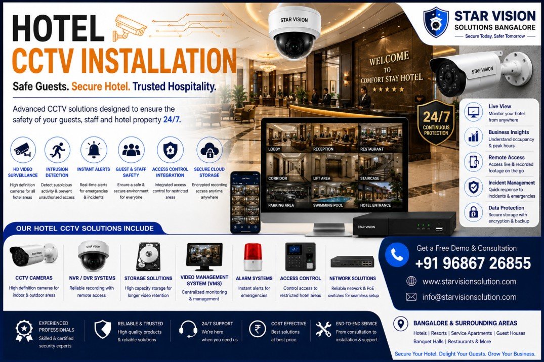 Hotel CCTV Installation in Kochi Kerala