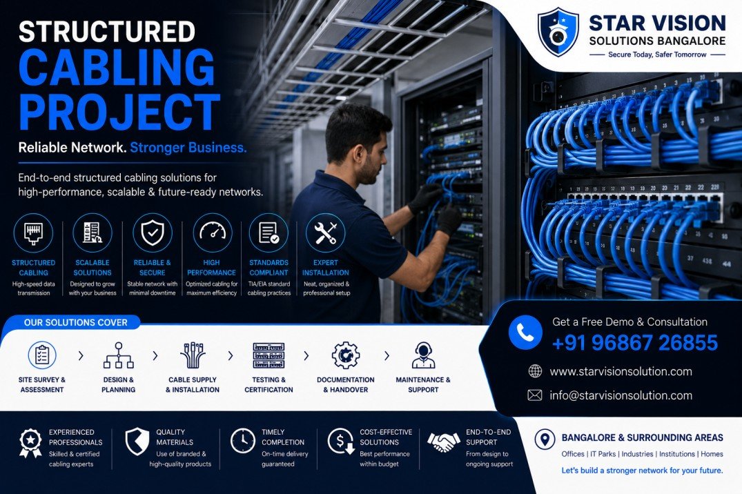 Structured Cabling Project in Manyata Tech Park Bangalore