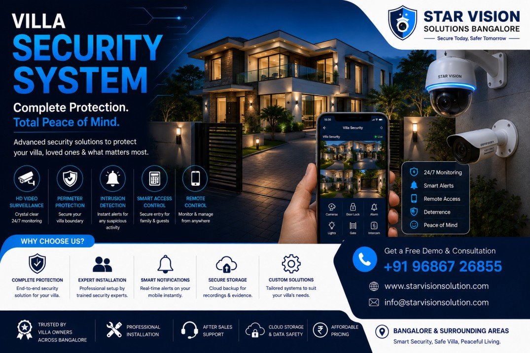 Villa Video Door Phone System in Yelahanka Bangalore